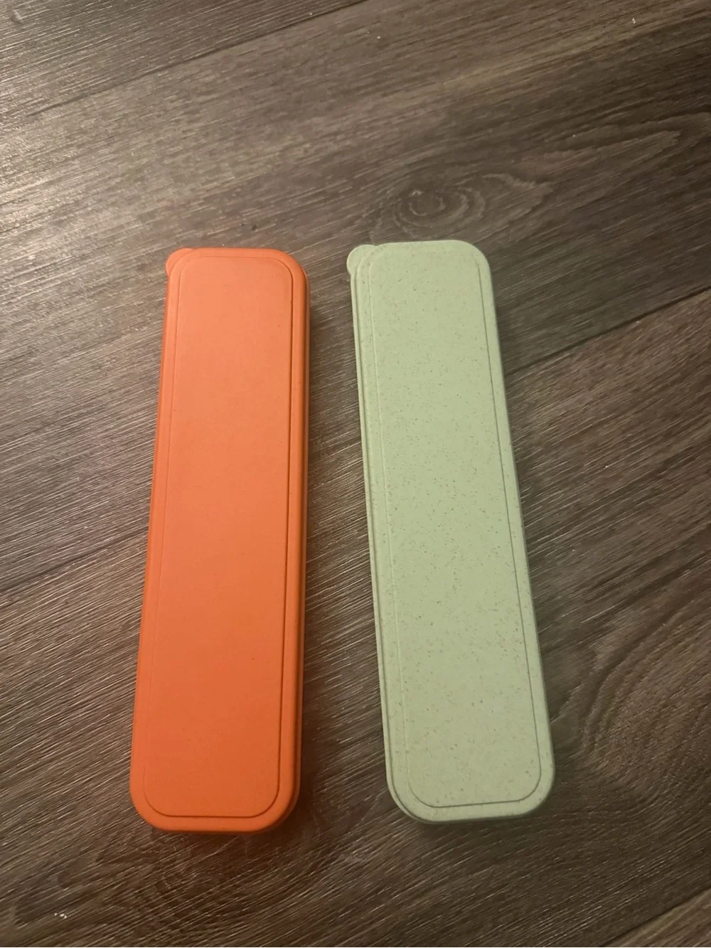 Reusable Portable Cutlery Set - Orange and Sage